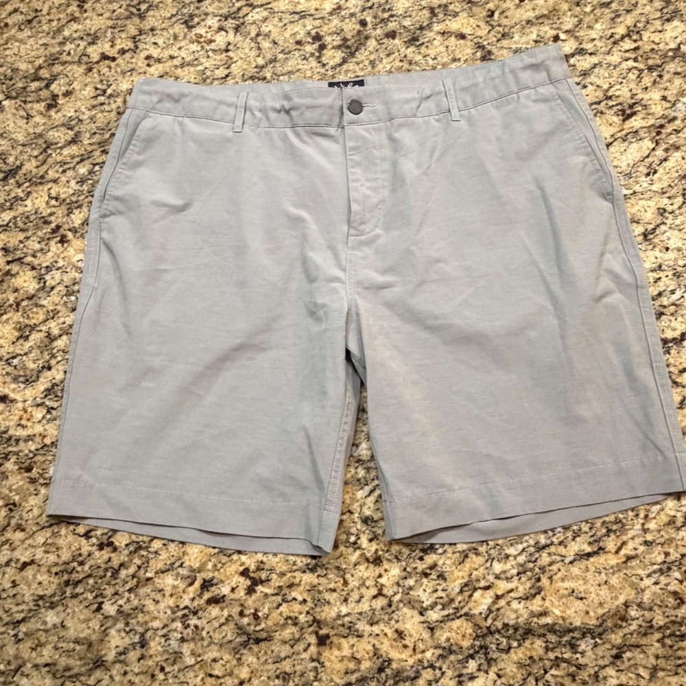 Faherty All Day Shorts Mens 42 Grey Hybrid Performance Stretch Quick Dry  ws